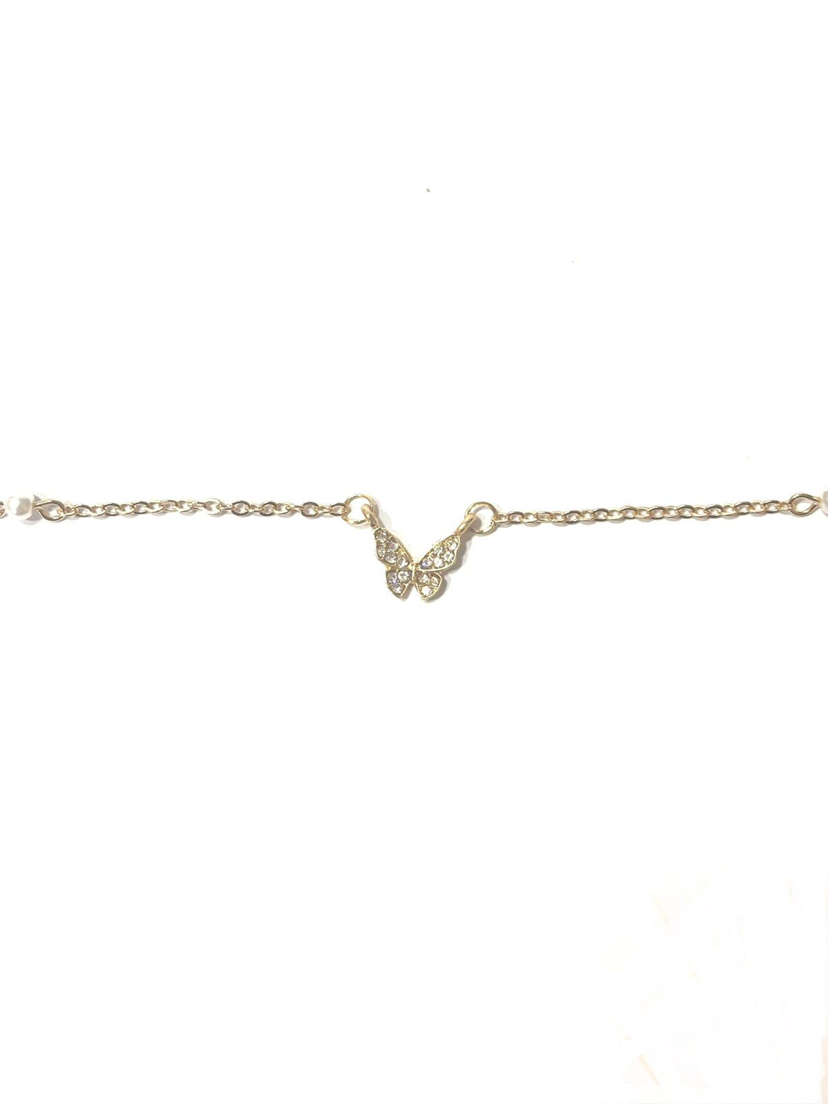 Butterfly chain bracelet