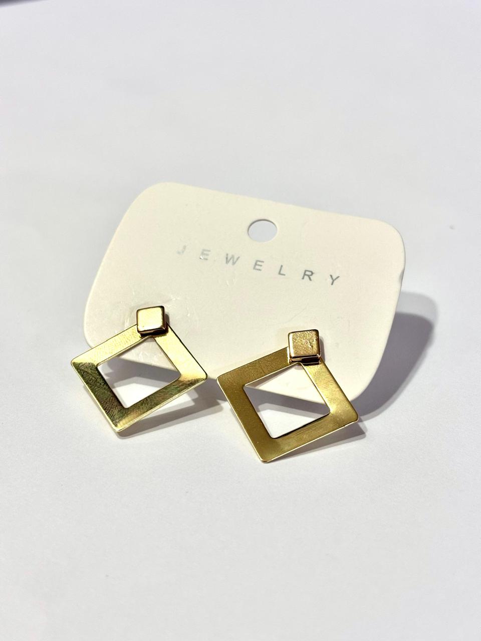 Diamond shaped earrings